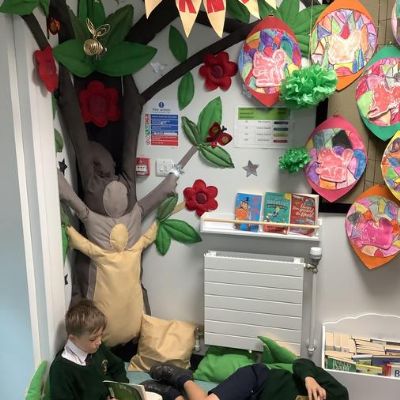 Making the most of our beautiful reading corner