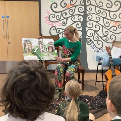 Author visit and reading -Margit van der Zwamm