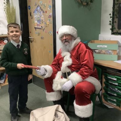 Santa Visits Rowan Clas
